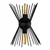 Opviq Kirpi 3091 Zidna lampa, Crna