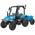 Veliki traktor s prikolicom 4×4 – plavi