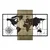 Fusione Naturale -2 GreenBlack Decorative Wooden Wall Accessory