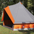 Tipi šator s krovom Siva i narančasta 400 x 346 x 250 cm taft