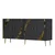 Hanah Home Konzola Hook KB150, 150x75x35 cm, Antracit-zlatne boje
