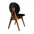 Hanah Home Touch v2 Anthracite Stolica, 2 komada, Crno-braon