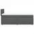 Vidaxl Box spring postelja z vzmetnico temno siva 90x200 cm blago