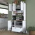 Hanah Home višenamenski ormarić JE202, 90,2 cm, orah / beli