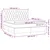 Vidaxl Box spring postelja z vzmetnico LED modra 160x200 cm blago
