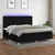 Vidaxl Box spring postelja z vzmetnico LED črna 200x200 cm blago