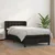Vidaxl Box spring postelja z vzmetnico črna 90x190 cm umetno usnje