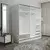 Hanah Home Garderober Kale-7155, 220x210x52 cm, Antracit