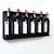Hanah Home dekorativni metalni stalak za vino Vin Hld-3015, crni