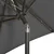 Vrtni suncobran s LED svjetlima antracit 200x211 cm aluminijski