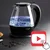 Adler AD 1224 electric kettle 1.5 L Black,Transparent 2000 W