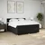Vidaxl Box spring postelja z vzmetnico črn 200x200 cm blago