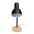 Stona lampa MARMA 1xE27/40W/230V crna/kaučukovo drvo