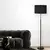 Podna lampa FOGO 2xE27/15W/230V crna