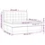 Vidaxl Box spring postelja z vzmetnico LED roza 200x200 cm žamet
