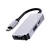 Hub postaja Techsuit TurboChargeX 3v1 (H4) USB-C - USB-C, USB, HDMI, 4K pri 30Hz, PD87W - gray