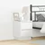 Noćni ormar 2 pcs Bijelo 39 x 34,5 x 50 cm Konstruirano drvo