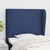 Vidaxl Vzglavje z ušesi modro 83x23x118/128 cm blago
