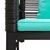Vanjska klupa Crna i Tirkizna 117 x 54 x 74.5 cm poliratan