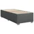 Vidaxl Box spring postelja z vzmetnico temno siva 90x200 cm blago