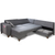 ATELIER DEL SOFA Ugaona garnitura Loft Grey