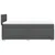 Vidaxl Box spring postelja z vzmetnico temno siva 90x200 cm blago