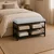 Hanah Home cipelarnik Lotus, 30 cm, krem