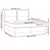 Vidaxl Box spring postelja z vzmetnico temno siva 180x200 cm blago
