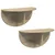 Polica na zidu Zidne 2 pcs Sonoma hrast 48 x 24 x 24 cm
