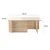 Hanah Home Klub sto New Escape, 105x40x65 cm, Bež