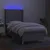 Vidaxl Box spring postelja z vzmetnico LED svetlo siva 90x200 cm blago