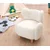 Atelier del Sofa Dečija fotelja Juano Teddy, 55x61x55 cm, Bela