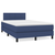vidaXL vidaXL Box spring postelja z vzmetnico LED modra 120x190 cm blago, (21128246)