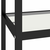 Konzolni stol crni mramor/prozirni 100x36x168 cm kaljeno staklo