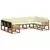 Set vanjskih sofa 9 pcs Prirodna i krem Čvrsto drvo akacije
