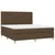 vidaXL vidaXL Box spring postelja z vzmetnico temno rjava 160x200 cm blago, (20896230)