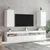 Zidni TV ormarić s LED svjetlima bijeli 30,5 x 35 x 70 cm