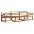 Set vanjskih sofa 3 pcs Prirodna Čvrsto drvo akacije