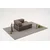 Atelier del Sofa Dvosed Comfort, 140 x 75 x 95 cm, Sivi