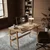 Hanah Home radni sto CPT4632-125, 125 cm, tikovina