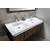 LOREA omarica z dvojnim umivalnikom 141x46x51,5cm (70+70cm), hrast alabama/bela mat - Rjava - 141x46x51,5 cm - Sapho - LOREA - 24 - MDF/laminat - 1410 - 460 - 515 - 14