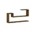 HANAH HOME Zidna polica Ravi Antique Walnut