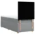 Box spring postelja z vzmetnico svetlo siva 80x200 cm blago