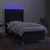 Vidaxl Box spring postelja z vzmetnico LED črna 90x200 cm blago