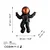 Wallity Zidna dekoracija Cosmonaut 3, 35cmx47cmx10cm, Crna