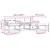 Set vanjskih sofa s jastukom 4 pcs Bijela i krem