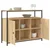 Komoda Sonoma hrast 100x35x80 cm Konstruirano drvo