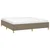 Vidaxl Posteljni okvir taupe 180x200 cm blago