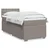 Vidaxl Box spring postelja z vzmetnico taupe 100x200 cm blago