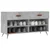 Klupa za cipele siva boja betona 102x35x55 cm konstruirano drvo